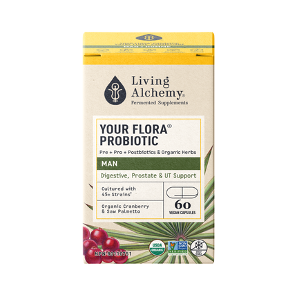 Living Alchemy - Votre Flore Probiotique Homme | 60 Gélules