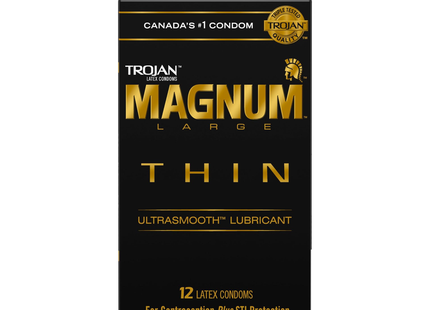 Trojan - Magnum Thin Condoms | 12 Condoms