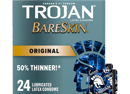 Trojan - Préservatifs Bareskin | 24 préservatifs