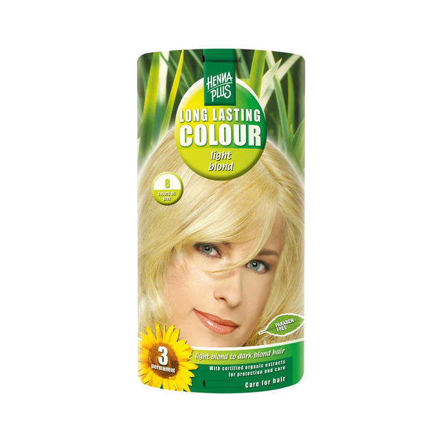 Hennaplus - Long Lasting Colour Light Blond 8 | 100 mL