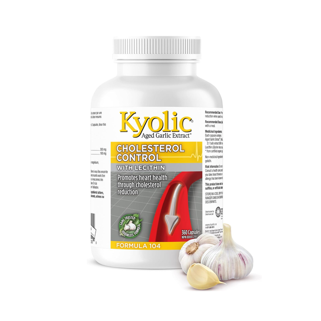 Kyolic - Formula 104 Cholesterol Control w/ Lecithin | 360 Capsules