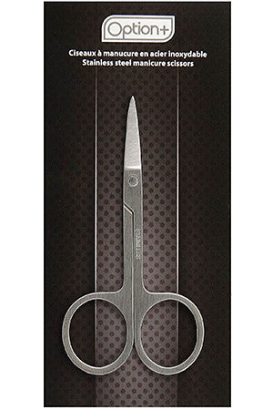 Option+ Stainless Steel Manicure Scissors Angled