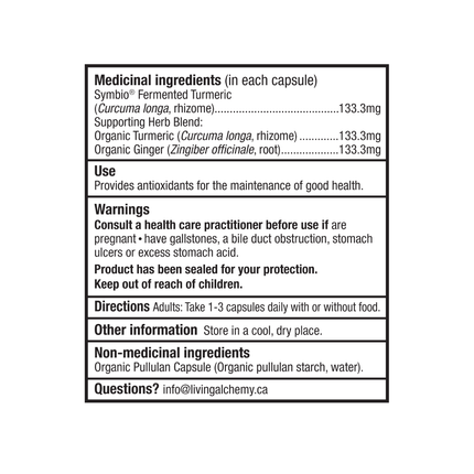 Living Alchemy - Turmeric | 60 Capsules