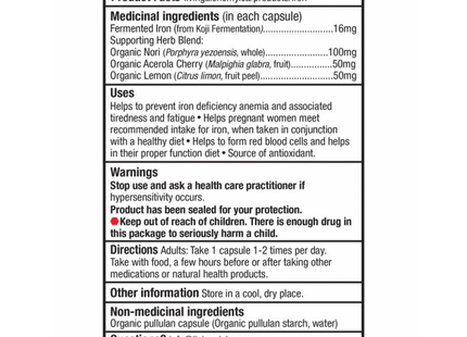 Living Alchemy - Women's Iron | 60 Capsules