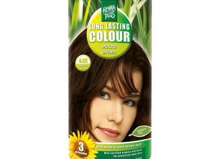 Hennaplus - Long Lasting Hair Colour Mocha Brown 4.03 | 100 mL
