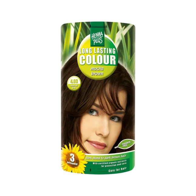 Hennaplus - Long Lasting Hair Colour Mocha Brown 4.03 | 100 mL