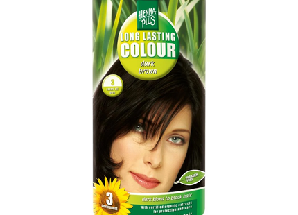 Hennaplus - Long Lasting Hair Colour Dark Brown 3 | 100 mL