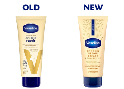Vaseline - 72H Moisture Dry Skin Repair with 1% Squalene | 100 mL