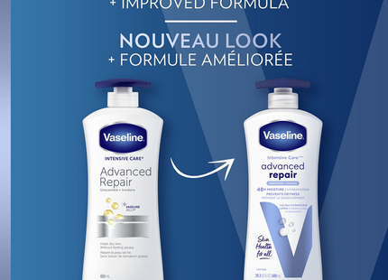 Vaseline - Soins Intensifs Réparation Avancée Non Parfumée | 600 ml 