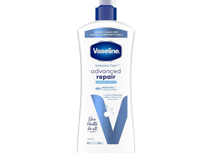 Vaseline - Lotion corporelle Soin intensif Réparation avancée Sans parfum | 600 ml