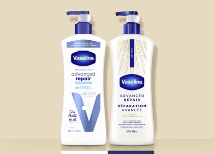 Vaseline - Lotion Corporelle Réparation Avancée Sans Parfum | 600 mL