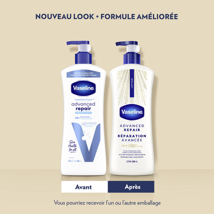 Vaseline - Lotion Corporelle Réparation Avancée Sans Parfum | 600 mL