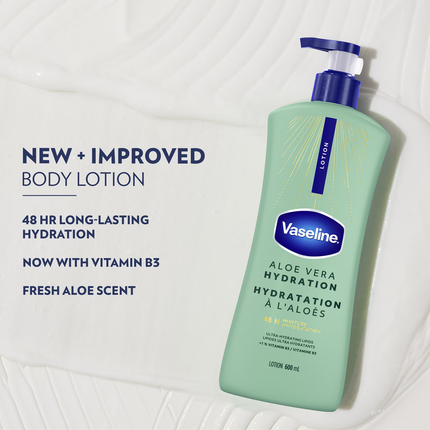 Vaseline - Lotion corporelle Soin intensif à l'aloe vera | 600 ml