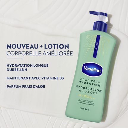 Vaseline - Lotion corporelle Soin intensif à l'aloe vera | 600 ml