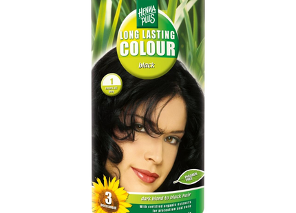 Hennaplus - Long Lasting Hair Colour Black 1 | 100 mL