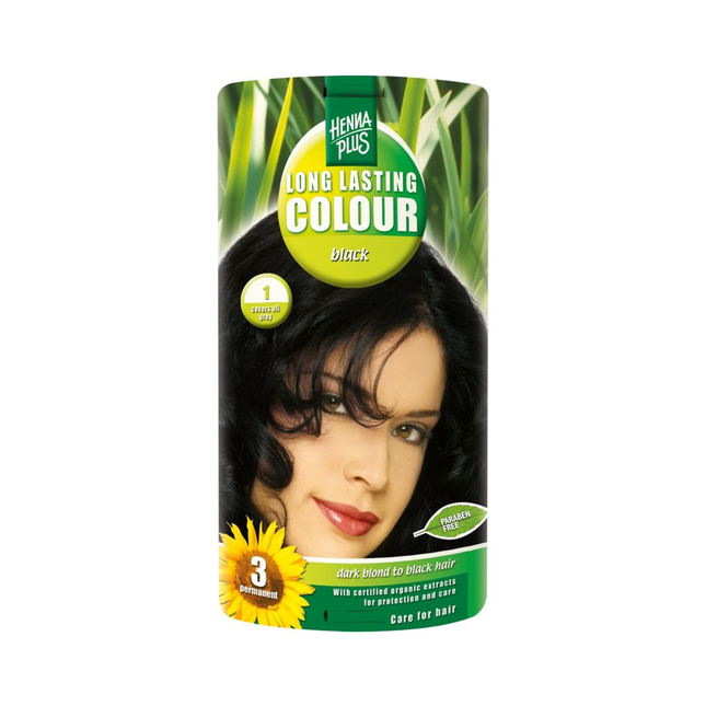 Hennaplus - Long Lasting Hair Colour Black 1 | 100 mL