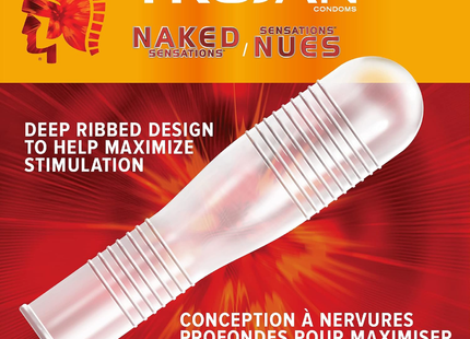 Trojan - Naked Sensations Ultra Ribbed Condoms | 3 Condoms