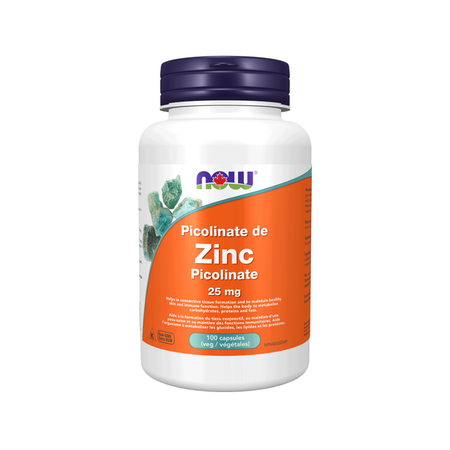 MAINTENANT - Picolinate de zinc 25 mg | 100 Gélules