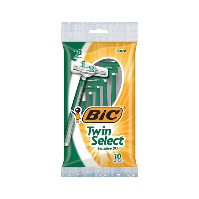 BIC - Twin Select Sensitive Disposable Razors | 10 Razors