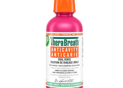 TheraBreath - Rinçage oral anti-carie saveur menthe scintillante | 473 ml