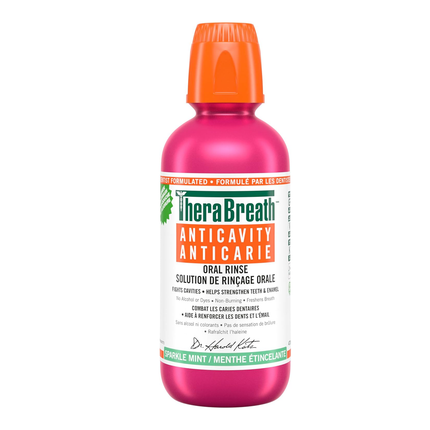 TheraBreath - Anti Cavity Oral Rinse Sparkle Mint Flavour | 473 mL