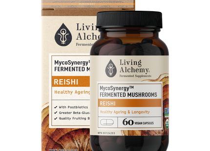 Living Alchemy - MycoSynergy Champignons Reishi | 60 Gélules