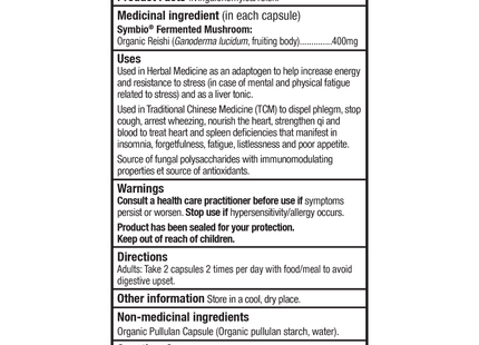Living Alchemy - MycoSynergy Champignons Reishi | 60 Gélules