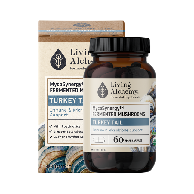 Living Alchemy - MycoSynergy Mushrooms Turkey Tail | 60 Capsules