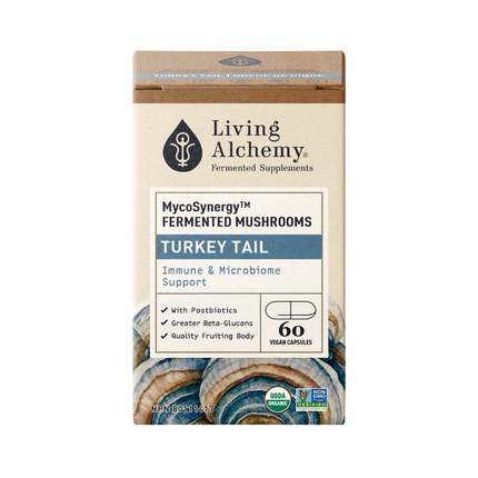 Living Alchemy - MycoSynergy Mushrooms Turkey Tail | 60 Capsules