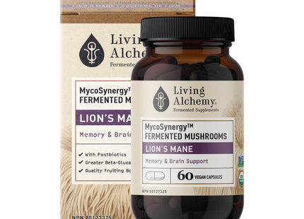 Living Alchemy - MycoSynergy Champignons Crinière de Lion | 60 Gélules