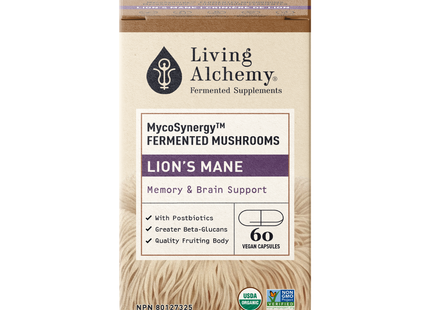 Living Alchemy - MycoSynergy Champignons Crinière de Lion | 60 Gélules