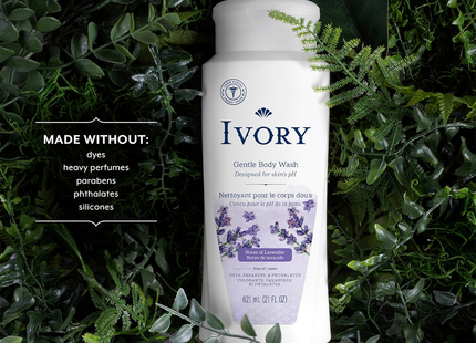 Ivory - Gentle Body Wash, Notes of Lavender | 621 mL