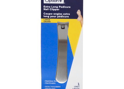 Option+ Extra Long Pedicure Nail Clipper