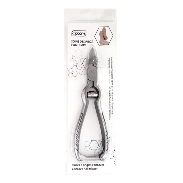 Option+ Foot Care Concave Nail Nipper | 1 Pack