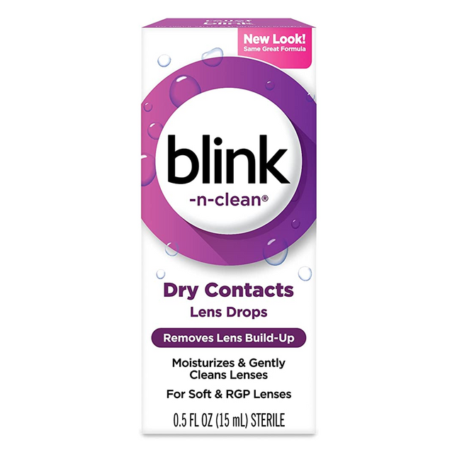Blink-n-Clean -  Lens Drops for Soft & RGP Contact Lenses | 15 mL