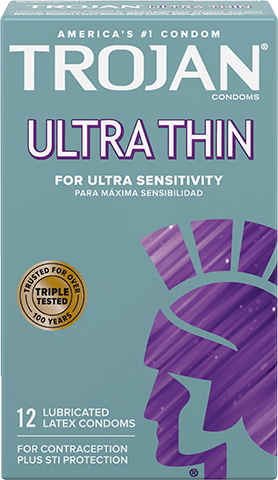 Trojan Ultra Thin Lubricated Condoms | 12 count White Cross E-Store Trojan Ultra Thin Lubricated Condoms | 12 count White Cross E-Store