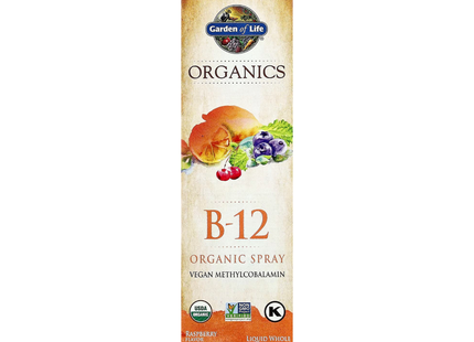 Garden of Life - Organics B-12 Organic Spray, Raspberry | 58 mL