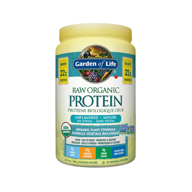 Garden of Life - Raw Organic Protein, UNFLAVORED | 568 g