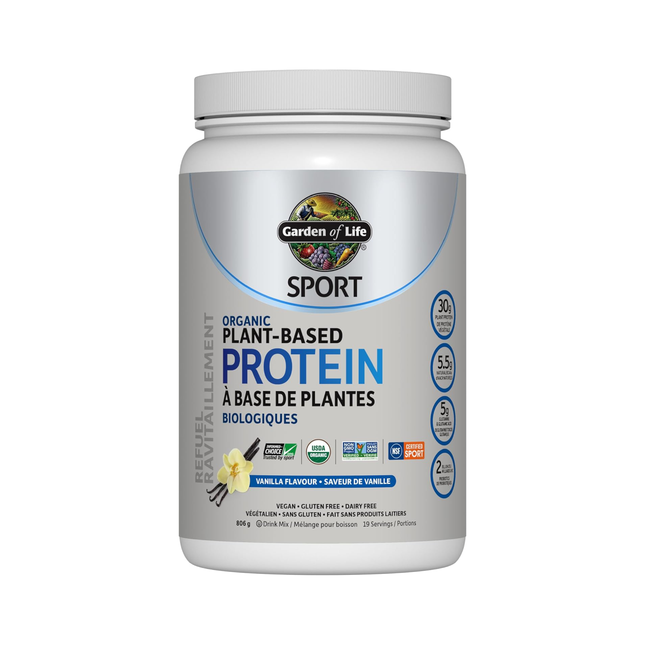 Garden of Life - SPORT Organic Plant Based Protein, Vanilla | 806 g