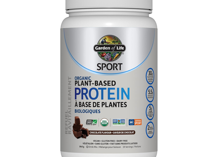 Garden of Life - SPORT Organic Plant Based Protein, Chocolate | 840 g