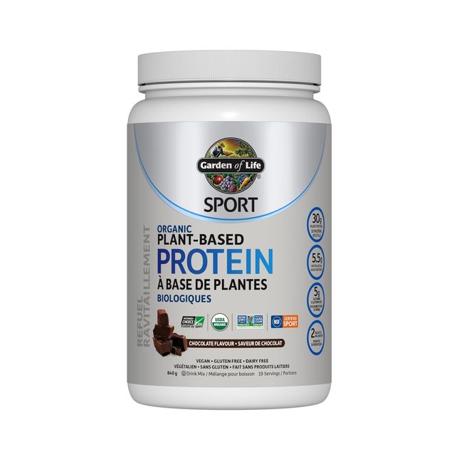 Garden of Life - SPORT Organic Plant Based Protein, Chocolate | 840 g