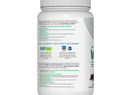 Garden of Life - SPORT Certified Grass Fed Whey, Chocolate | 660 g