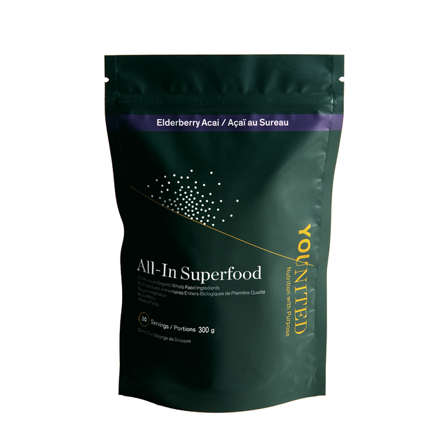 Younited - Superaliment biologique tout-en-ciel - Açaï de sureau | 30 portions 300 g