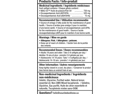 Younited - Daily Omega-3 High EPA Softgels | 60 Softgels