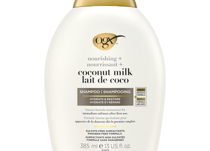 Shampooing nourrissant au lait de coco OGX | 385 ml