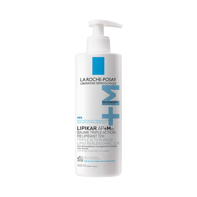 La-Roche Posay - Lipikar AP+Max Triple Action Balm Replenishing 72H | 400 mL