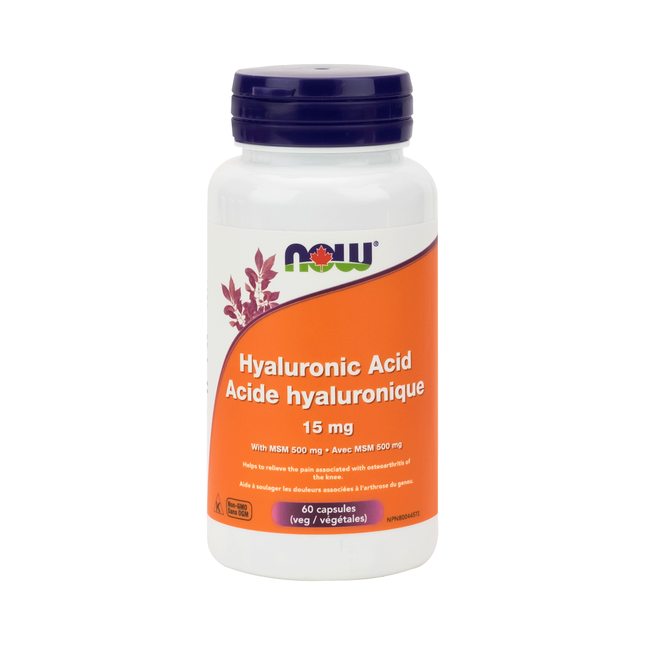 NOW - Hyaluronic Acid 15 mg | 60 Capsules
