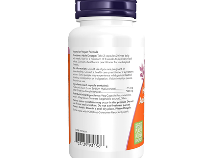 NOW - Hyaluronic Acid 15 mg | 60 Capsules