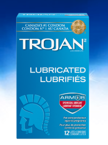 Préservatifs lubrifiants spermicides Trojan Armor | 12 comptes