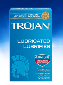 Trojan Armor Spermicidal Lubricant Condoms 12 count White
